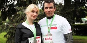 Наталия Гарт и Альберт Демченко приняли участие в благотворительном марафоне