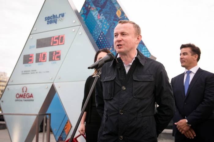 Альберт Демченко на мероприятии "150 дней до Олимпиады" в Екатеринбурге