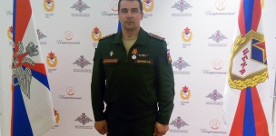 Альберт Демченко награжден медалью "За отличие в военной службе" I степени