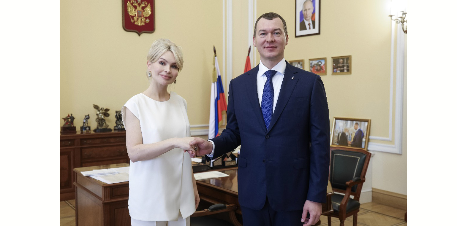 Встреча Министра спорта РФ Михаила Дегтярева и члена Исполкома ОКР, президента ФССР Наталии Гарт